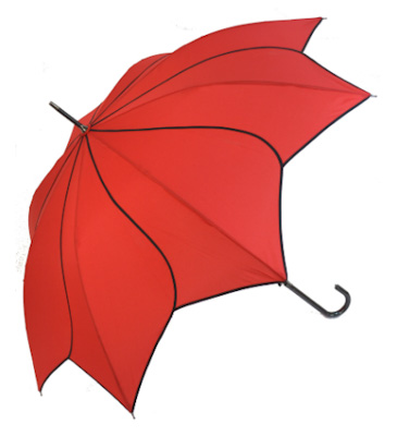 Paraply i rød