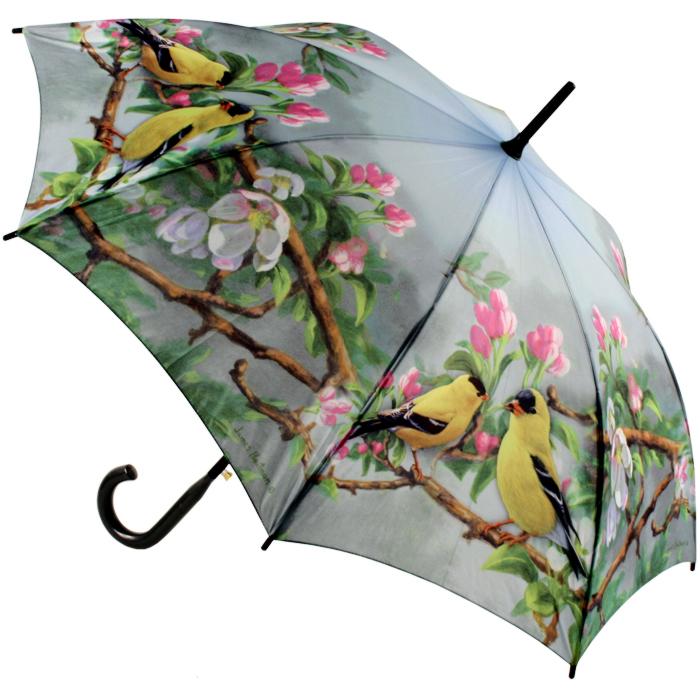 Paraply med fugle