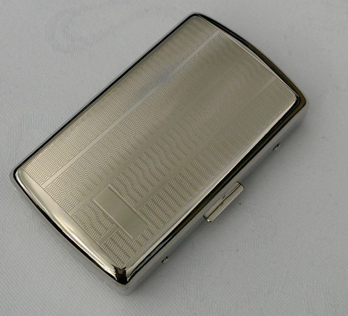 Cigaret etui blank chrom